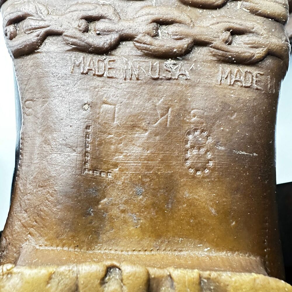 Brown and Black Lace Up Boots - Picture 7 of 9